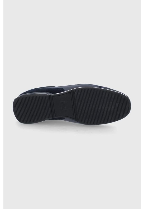 BOSS - Boss - Buty. Nosek buta: okrągły. Zapięcie: sznurówki. Kolor: niebieski. Materiał: guma