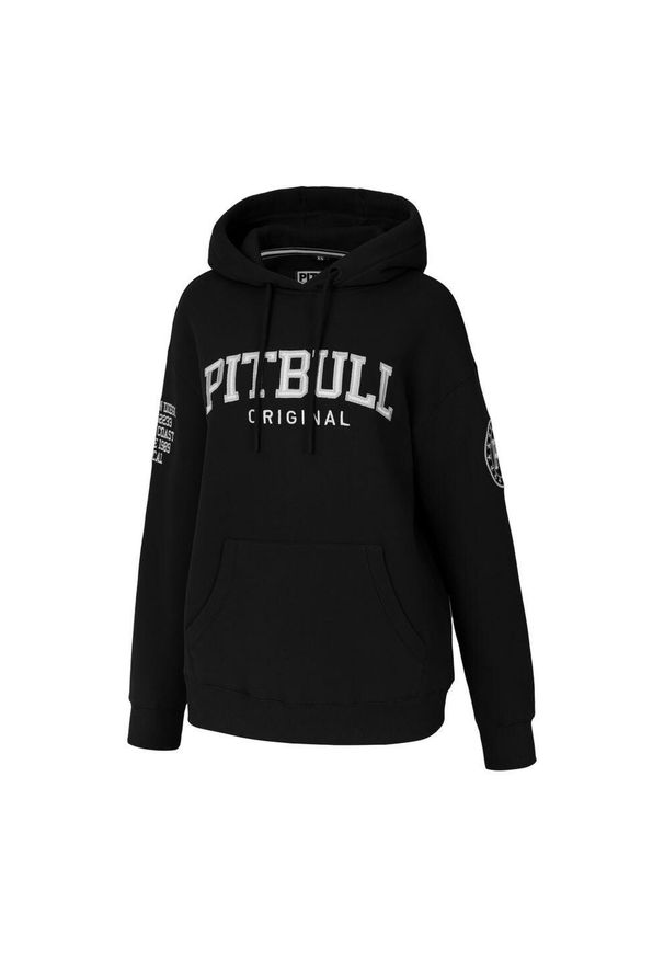 PITBULL - Bluza damska Pitbull z kapturem oversize Tyrian. Typ kołnierza: kaptur. Kolor: czarny. Sport: fitness