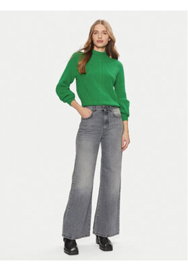 only - ONLY Golf Katia 15324678 Zielony Regular Fit. Typ kołnierza: golf. Kolor: zielony. Materiał: syntetyk