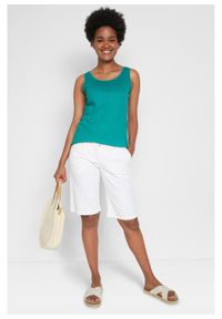 bonprix - Top z dżerseju z czystej bawełny organicznej. Kolor: zielony. Materiał: jersey, bawełna