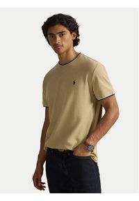 Polo Ralph Lauren T-Shirt 710963492500 Beżowy Regular Fit. Typ kołnierza: polo. Kolor: beżowy. Materiał: bawełna #1