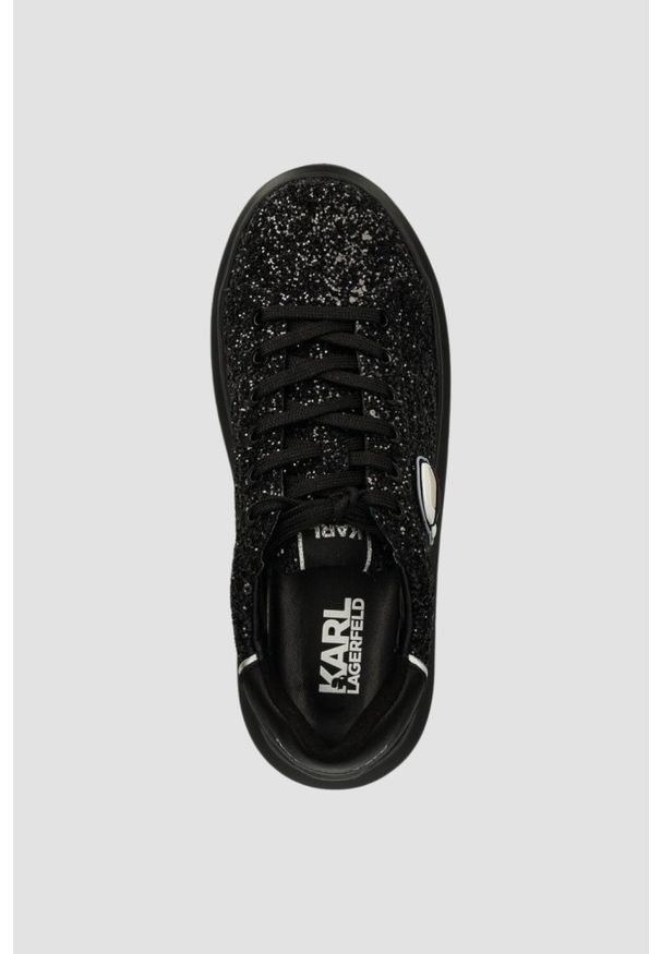 Karl Lagerfeld - KARL LAGERFELD Czarne sneakersy KAPRI Karl NFT Lo Lace, Rozmiar 38. Kolor: czarny