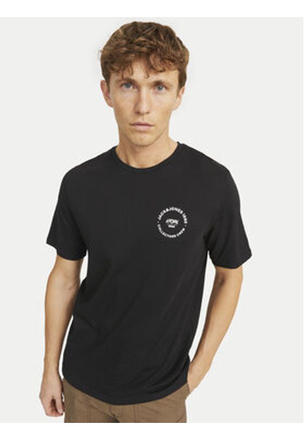 Jack & Jones T-Shirt Simon 12269280 Czarny Standard Fit. Kolor: czarny. Materiał: bawełna