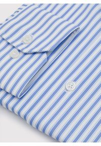 Pako Lorente - PAKO LORENTE - Dzianinowa koszula męska w prążek. Materiał: dzianina. Długość rękawa: długi rękaw. Długość: długie. Wzór: prążki. Sezon: wiosna #9