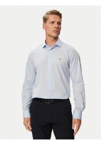 TOMMY HILFIGER - Tommy Hilfiger Koszula MW0MW43749 Niebieski Regular Fit. Kolor: niebieski. Materiał: bawełna #1