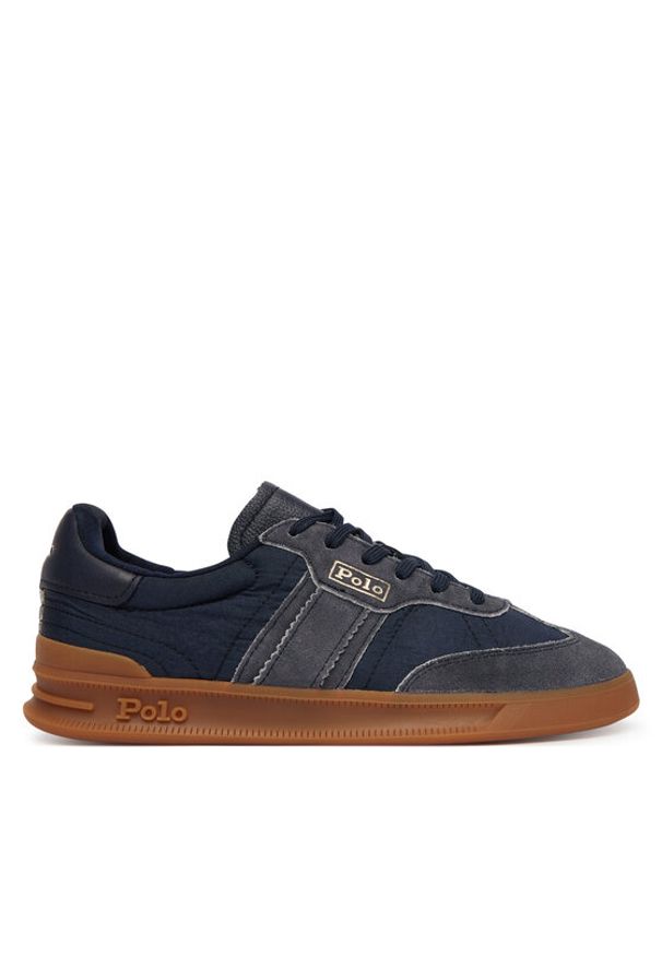 Polo Ralph Lauren Sneakersy 804P04919005 Granatowy. Kolor: niebieski. Materiał: zamsz, skóra