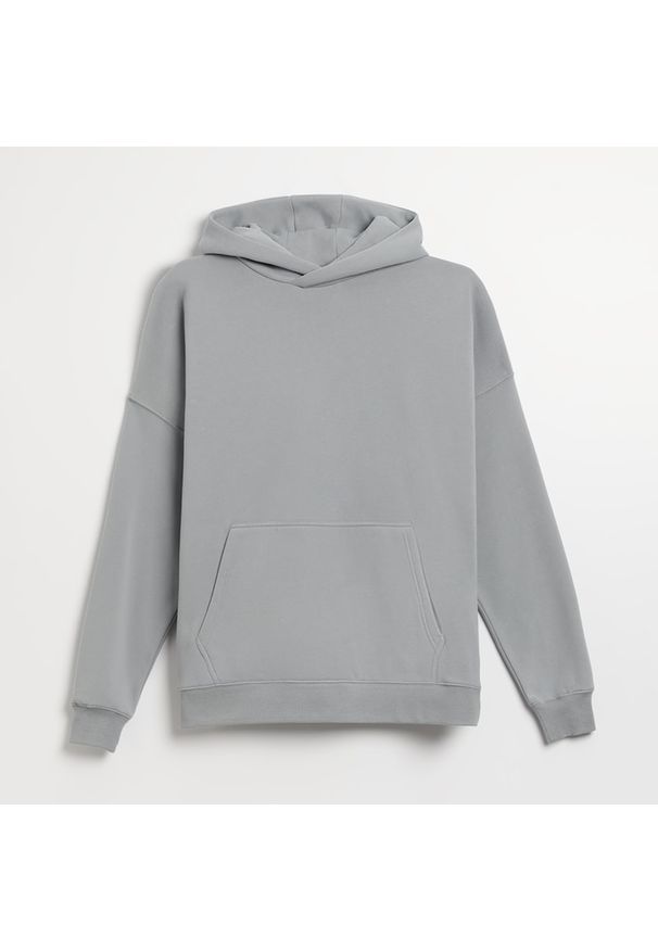House - Szara bluza z kapturem - Jasny szary. Typ kołnierza: kaptur. Kolor: szary