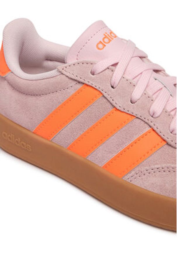 Adidas - adidas Sneakersy Barreda KI4218 Różowy. Kolor: różowy. Materiał: zamsz, skóra