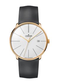 JUNGHANS ZEGAREK Meister fein Automatic 27/7150.00. Materiał: lakier, skóra. Styl: klasyczny, elegancki