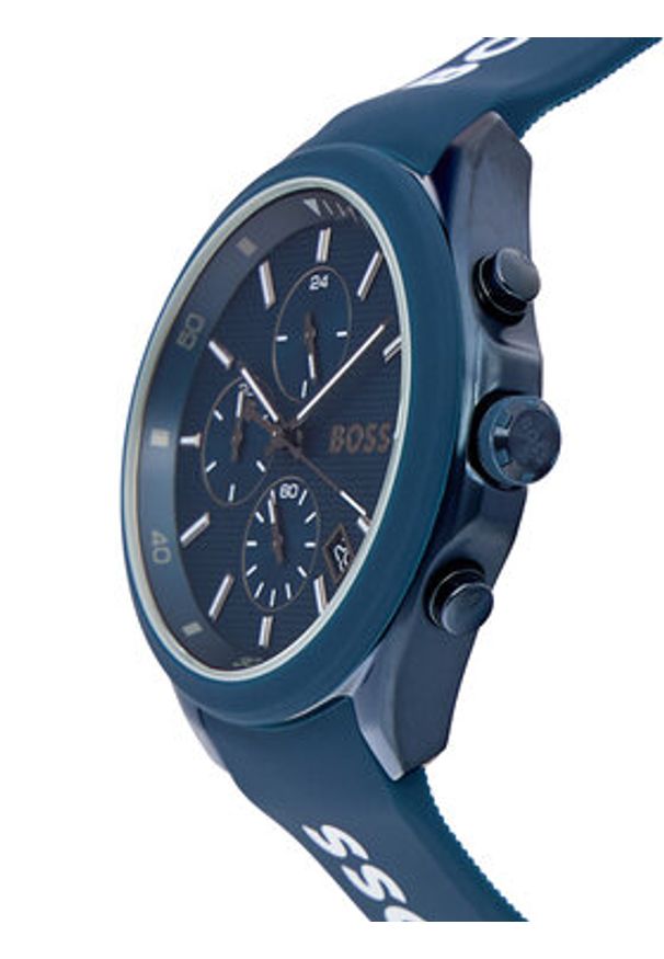 BOSS Zegarek Velocity 1514061 Granatowy. Kolor: niebieski. Materiał: syntetyk