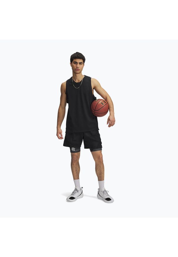 Spodenki męskie Under Armour Curry HeatGear Printed. Kolor: czarny