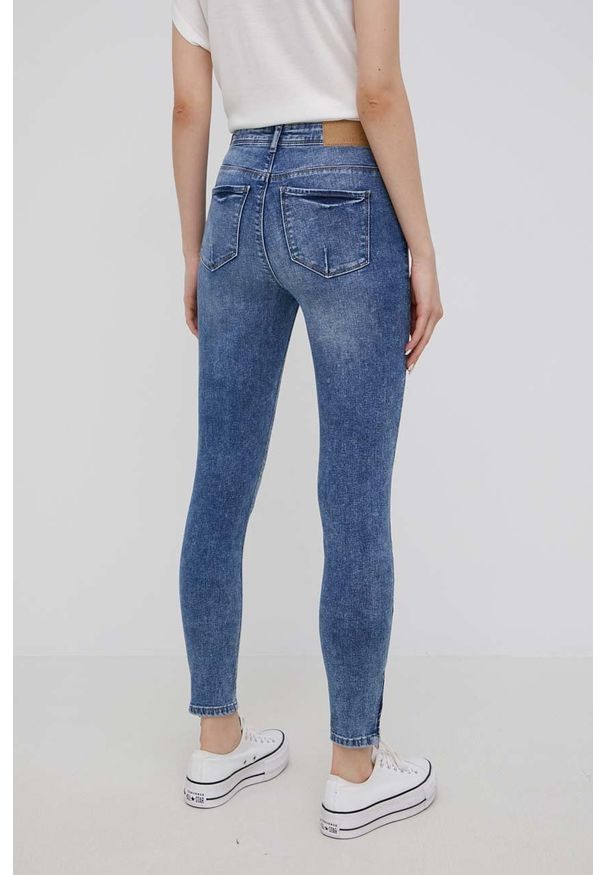 Noisy may - Noisy May jeansy Kimmy damskie medium waist. Kolor: niebieski