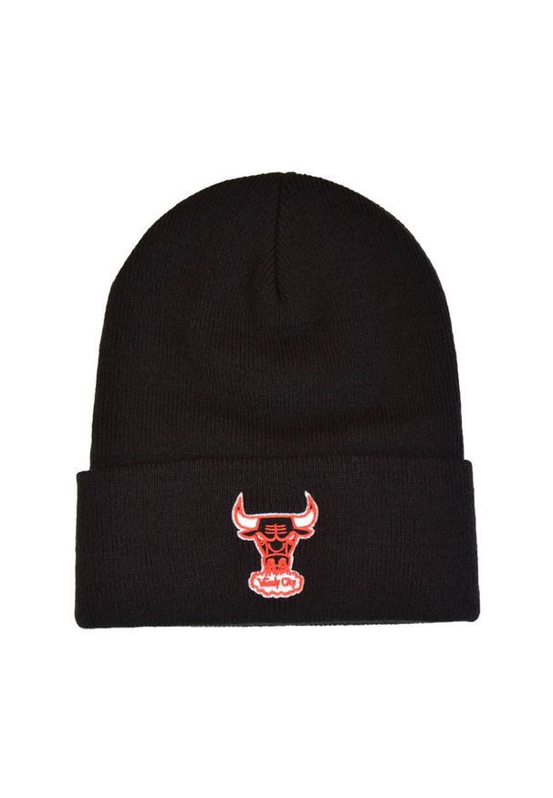 Mitchell & Ness - Czapka Chicago Bulls Knit. Kolor: czarny. Sezon: jesień. Styl: elegancki