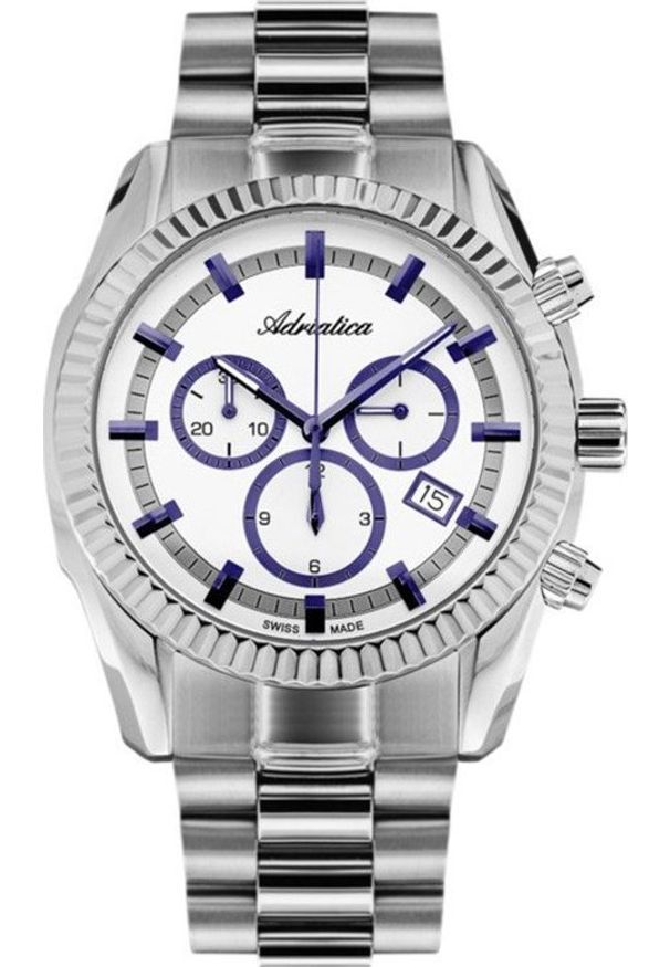 Zegarek Adriatica Zegarek męski Adriatica A8210.51B3CH srebrny. Kolor: srebrny