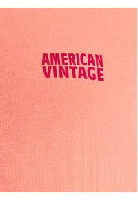 AMERICAN VINTAGE - American Vintage Bluza Izubird IZU03DE24 Pomarańczowy Regular Fit. Kolor: pomarańczowy. Materiał: bawełna. Styl: vintage