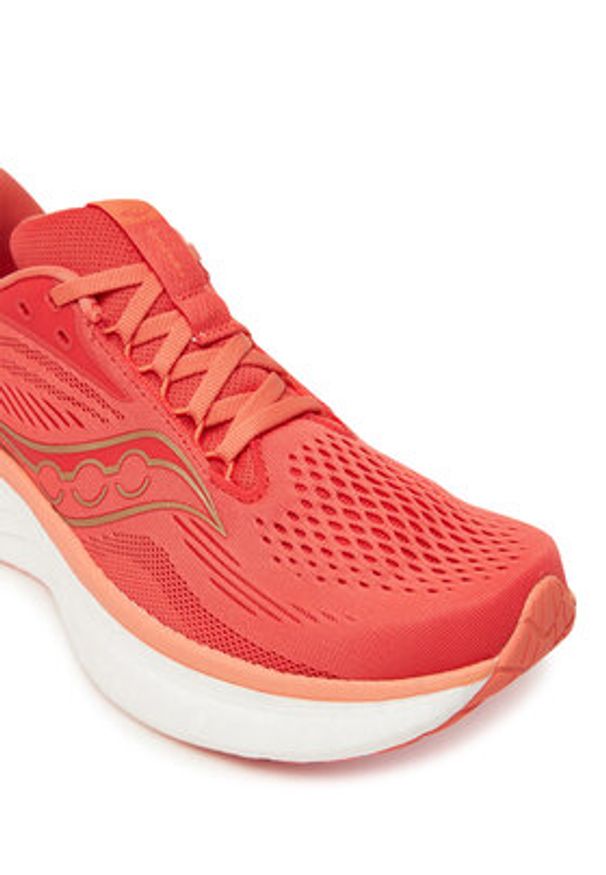 Saucony Buty do biegania Ride 18 S11000 Koralowy. Kolor: pomarańczowy. Materiał: materiał