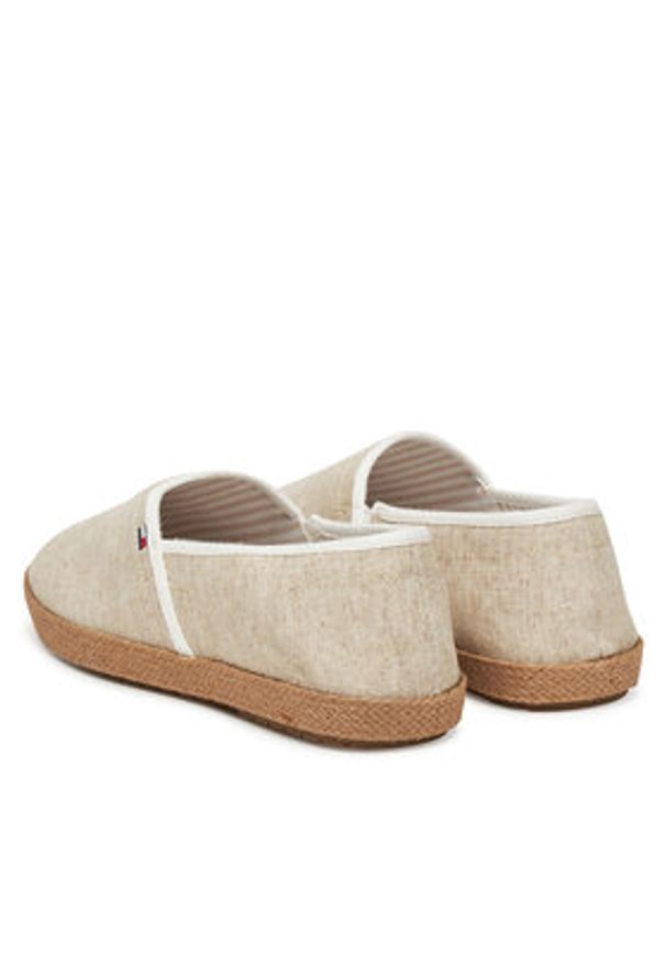 TOMMY HILFIGER - Tommy Hilfiger Espadryle Hilfiger Chambray Espadrille FM0FM05391 Écru. Materiał: materiał