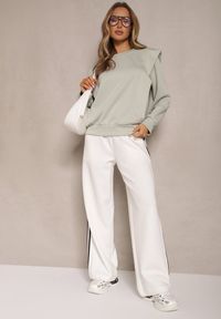Renee - Jasnozielona Bluza z Wiskozą z Szerokimi Ramionami Alioris. Okazja: na co dzień. Kolor: zielony. Materiał: wiskoza. Styl: elegancki, casual #5