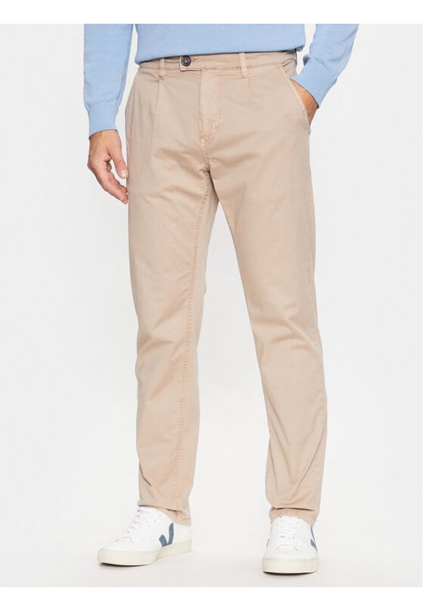 Blend Spodnie materiałowe 20715744 Beżowy Regular Fit. Kolor: beżowy. Materiał: bawełna