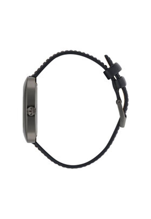 Adidas - adidas Zegarek Retro Wave One AOSY24527 Czarny. Kolor: czarny. Materiał: skóra. Styl: retro