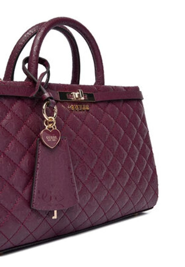 Guess Torebka Idra HWGG81 57060 Fioletowy. Kolor: fioletowy. Materiał: skórzane