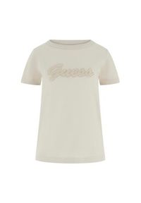 Guess T-Shirt 181234 Beżowy Classic Fit. Kolor: beżowy #3
