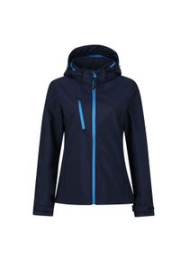 Regatta - Kurtka Damska Venturer 3 Layer Hooded Soft Shell Jacket. Kolor: niebieski #1