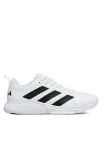 Adidas - adidas Buty halowe Court Team Bounce 2.0 Shoes HR1239 Biały. Kolor: biały. Materiał: materiał