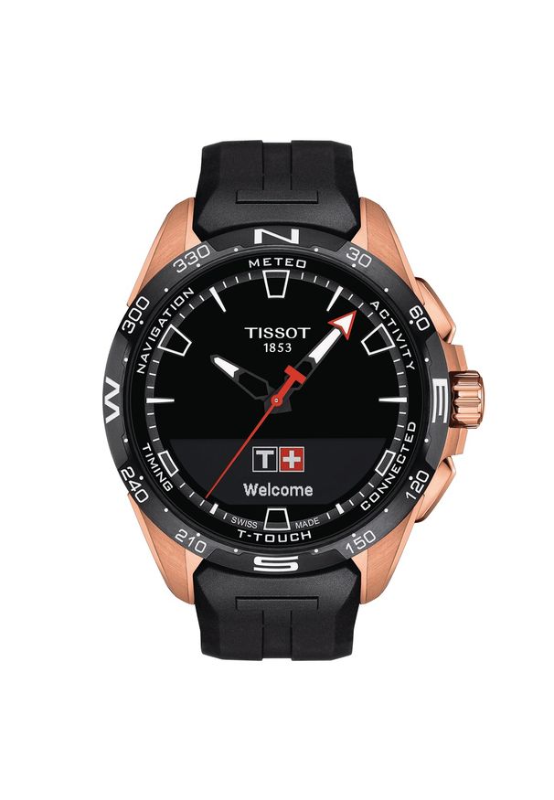 Zegarek Męski TISSOT Connect Solar T-TOUCH T121.420.47.051.02. Rodzaj zegarka: cyfrowe. Materiał: koronka. Styl: casual, klasyczny, sportowy