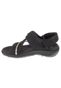 Merrell - Sandały damskie, Terran 4 Backstrap W Sandal. Kolor: czarny. Materiał: guma, syntetyk, materiał, skóra, tkanina