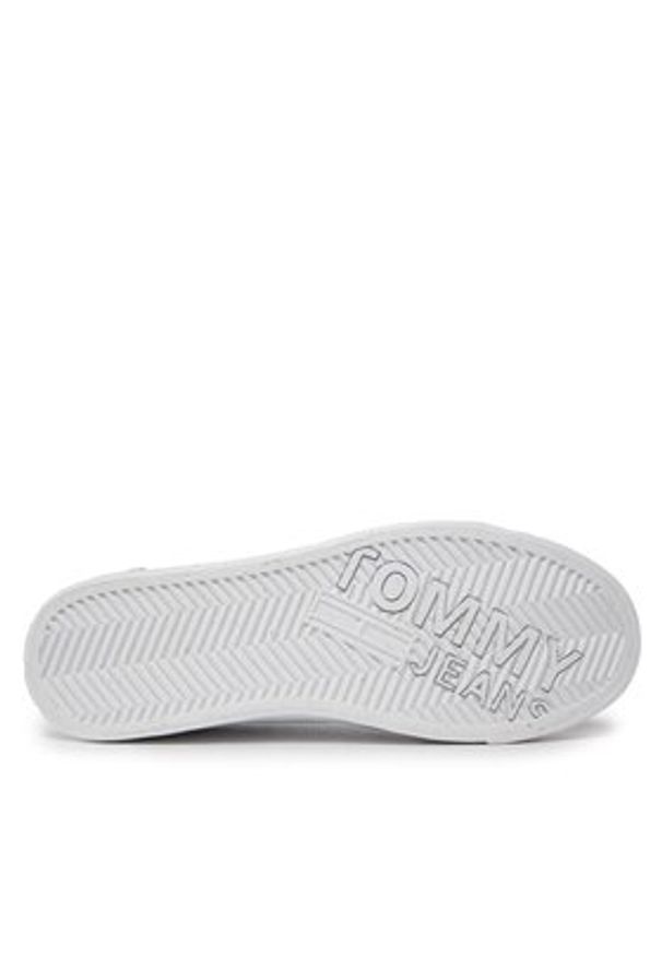 Tommy Jeans Sneakersy Th Central Cc And Coin EM0EM01398 Biały. Kolor: biały. Materiał: skóra