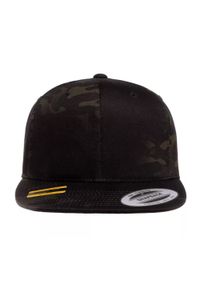 FLEXFIT - Classic Camo Snapback Cap. Kolor: czarny