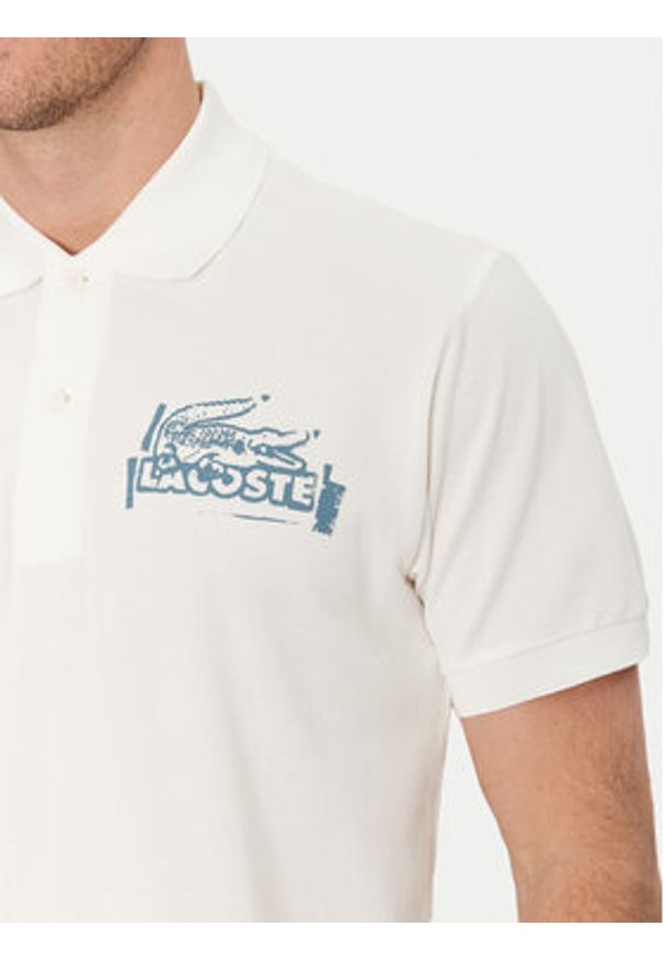 Lacoste Polo PH0285 Écru Regular Fit. Typ kołnierza: polo. Materiał: bawełna