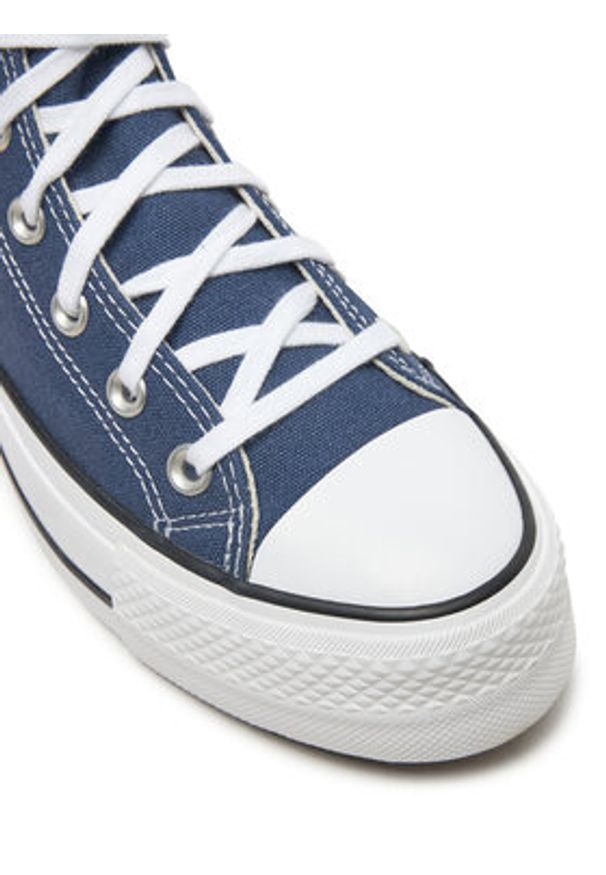 Converse Trampki Chuck Taylor All Star Lift Platform HI A08215C Granatowy. Kolor: niebieski. Materiał: materiał. Obcas: na platformie