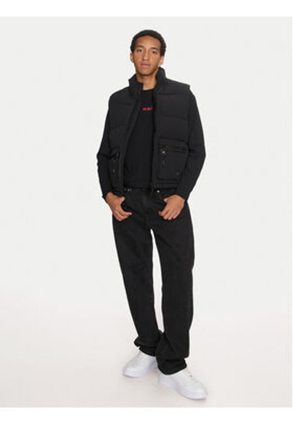 Hugo Kamizelka Baltino2431 50520221 Czarny Slim Fit. Kolor: czarny. Materiał: syntetyk