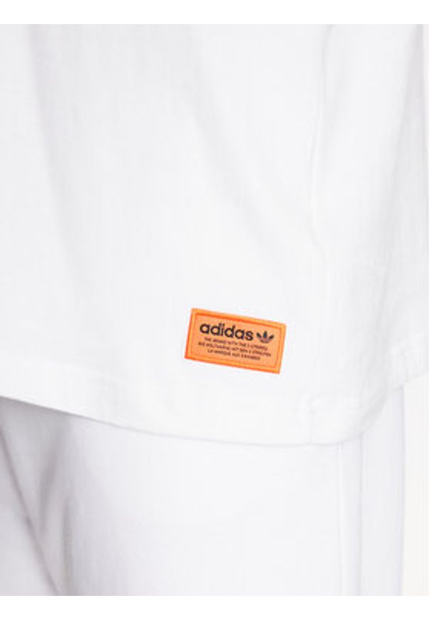 Adidas - adidas T-Shirt Graphic Glide T-Shirt IB1403 Biały Loose Fit. Kolor: biały. Materiał: bawełna