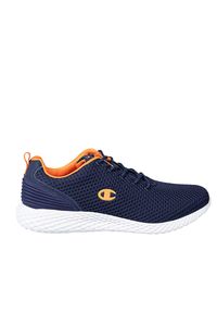 Champion Sneakersy "Sprint" | S21428 | Sprint | Mężczyzna | Granatowy, Pomarańczowy. Nosek buta: okrągły. Kolor: pomarańczowy, wielokolorowy, niebieski. Materiał: materiał. Wzór: aplikacja. Sport: bieganie