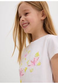 bonprix - T-shirt z czystej bawełny organicznej. Kolor: biały. Materiał: bawełna. Wzór: aplikacja #3