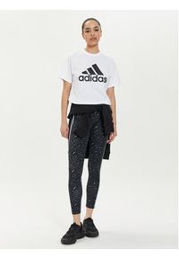 Adidas - adidas Legginsy Essentials IN9933 Szary Slim Fit. Kolor: szary. Materiał: bawełna