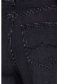 Pepe Jeans jeansy Addison Comfy damskie high waist. Stan: podwyższony. Kolor: czarny