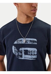 G-Star RAW - G-Star Raw T-Shirt G Icon Graphic D28823-E385 Granatowy Regular Fit. Kolor: niebieski. Materiał: bawełna #4