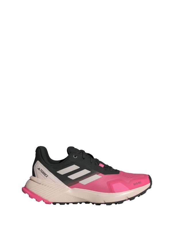 Adidas - Buty Terrex Soulstride RAIN.RDY Trail Running. Kolor: różowy, fioletowy, wielokolorowy, czarny. Materiał: materiał. Model: Adidas Terrex. Sport: bieganie
