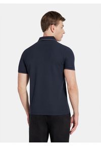 Pako Lorente - PAKO LORENTE - Granatowy t-shirt polo na guziczki. Okazja: na co dzień. Typ kołnierza: polo. Kolor: niebieski, oliwkowy. Materiał: bawełna, poliester. Sezon: jesień. Styl: casual #7