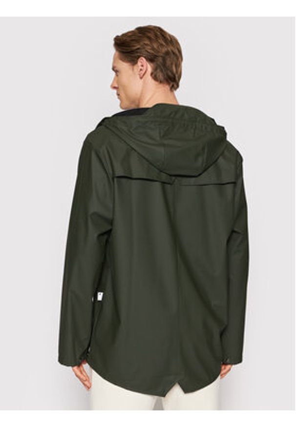 Rains Kurtka przeciwdeszczowa Unisex 12010 Zielony Regular Fit. Kolor: zielony. Materiał: syntetyk