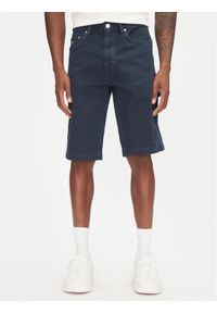 Tommy Jeans Szorty materiałowe Jaimie DM0DM21951 Granatowy Slim Fit. Kolor: niebieski. Materiał: bawełna
