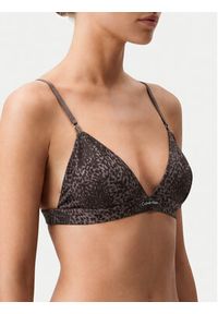 Calvin Klein Underwear Biustonosz braletka Signature Satin LV00QF8392 Brązowy. Kolor: brązowy. Materiał: syntetyk #3