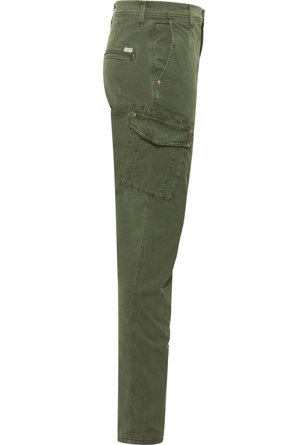 Mustang - MUSTANG DAYTONA CARGO MĘSKIE SPODNIE MATERIAŁOWE MATERIAŁ RIFLE GREEN 1015776 6514. Materiał: materiał