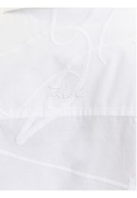 Karl Lagerfeld - KARL LAGERFELD Koszula A3W11021 Biały Regular Fit. Typ kołnierza: dekolt w karo. Kolor: biały. Materiał: bawełna #4