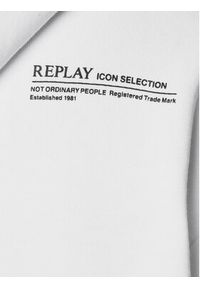 Replay Bluza W3704E.000.23650P Biały Regular Fit. Kolor: biały. Materiał: bawełna