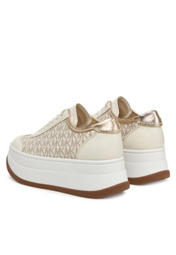 MICHAEL Michael Kors Sneakersy Hayes 43T5HYFS2L Beżowy. Kolor: beżowy. Materiał: skóra